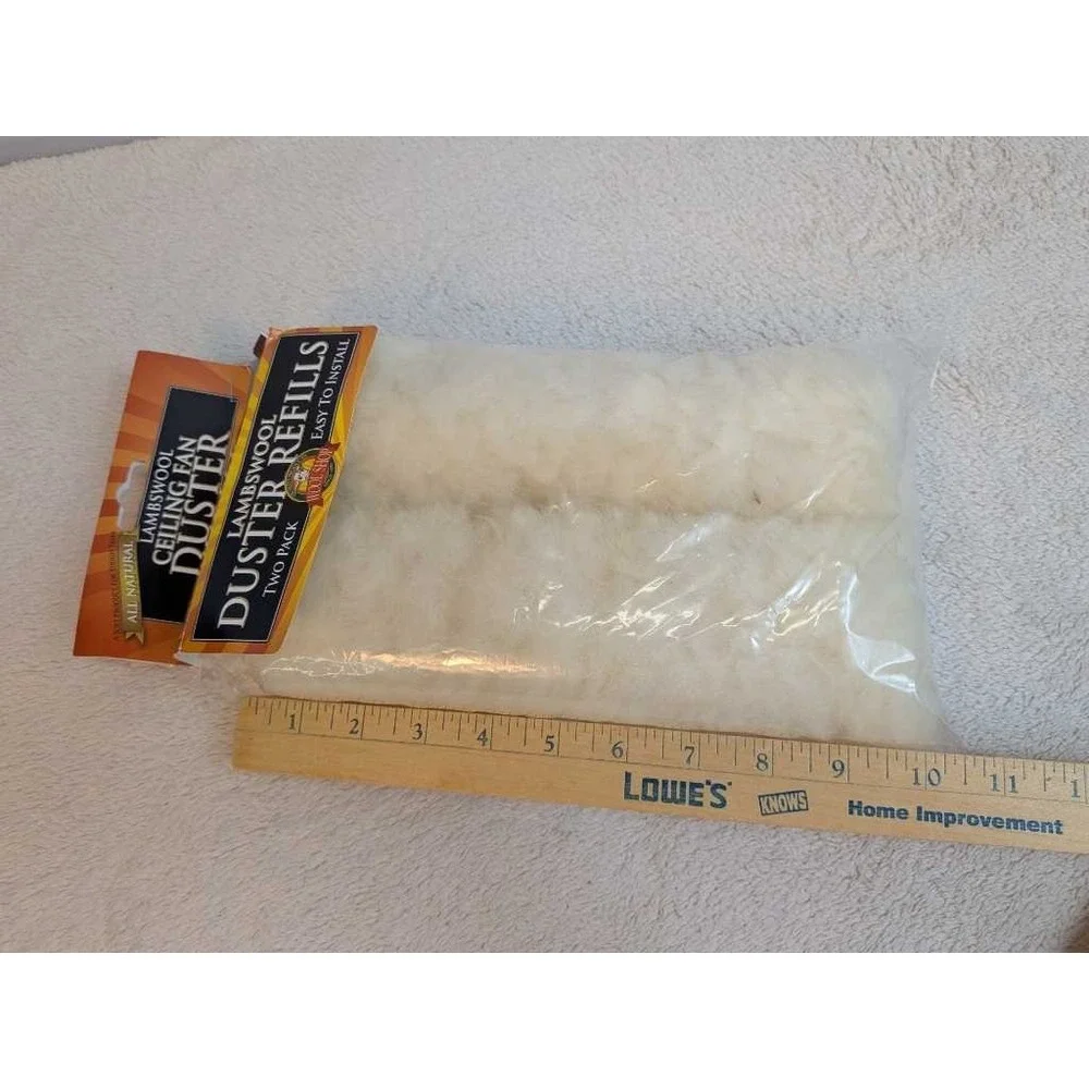 Wool Shop Lambswool Duster Refills Two Pack Ceiling Fan‎ Easy Install
